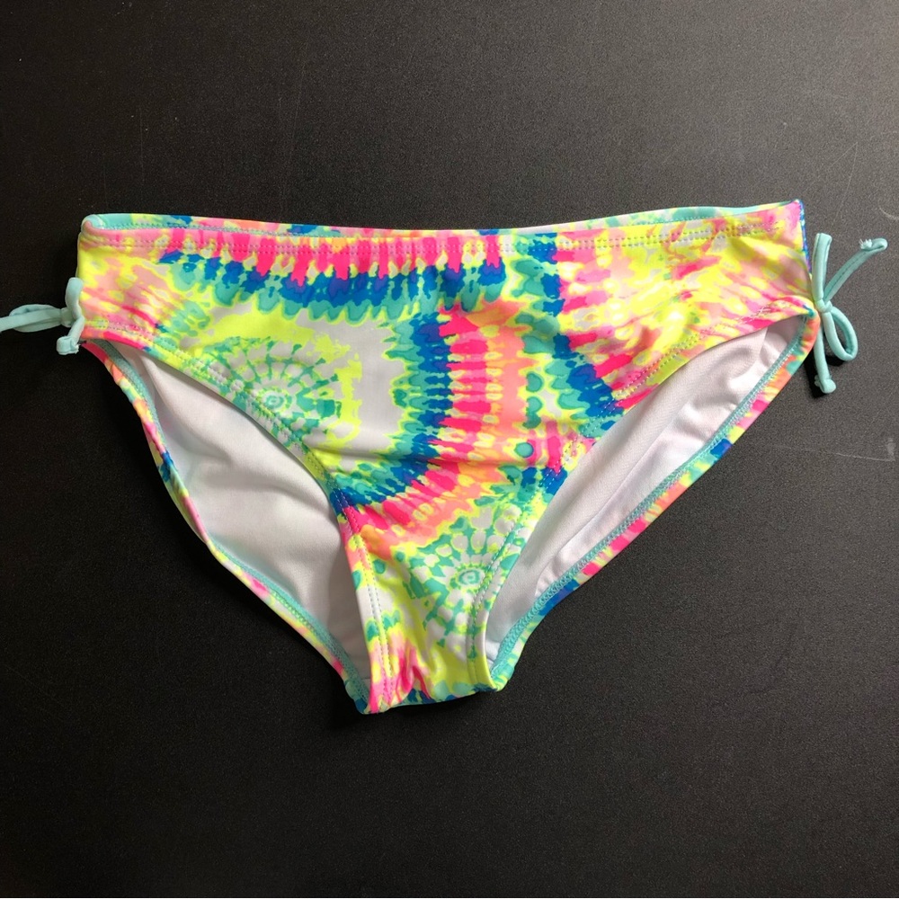 Bright Tie-dye Bikini Bottoms Size 14